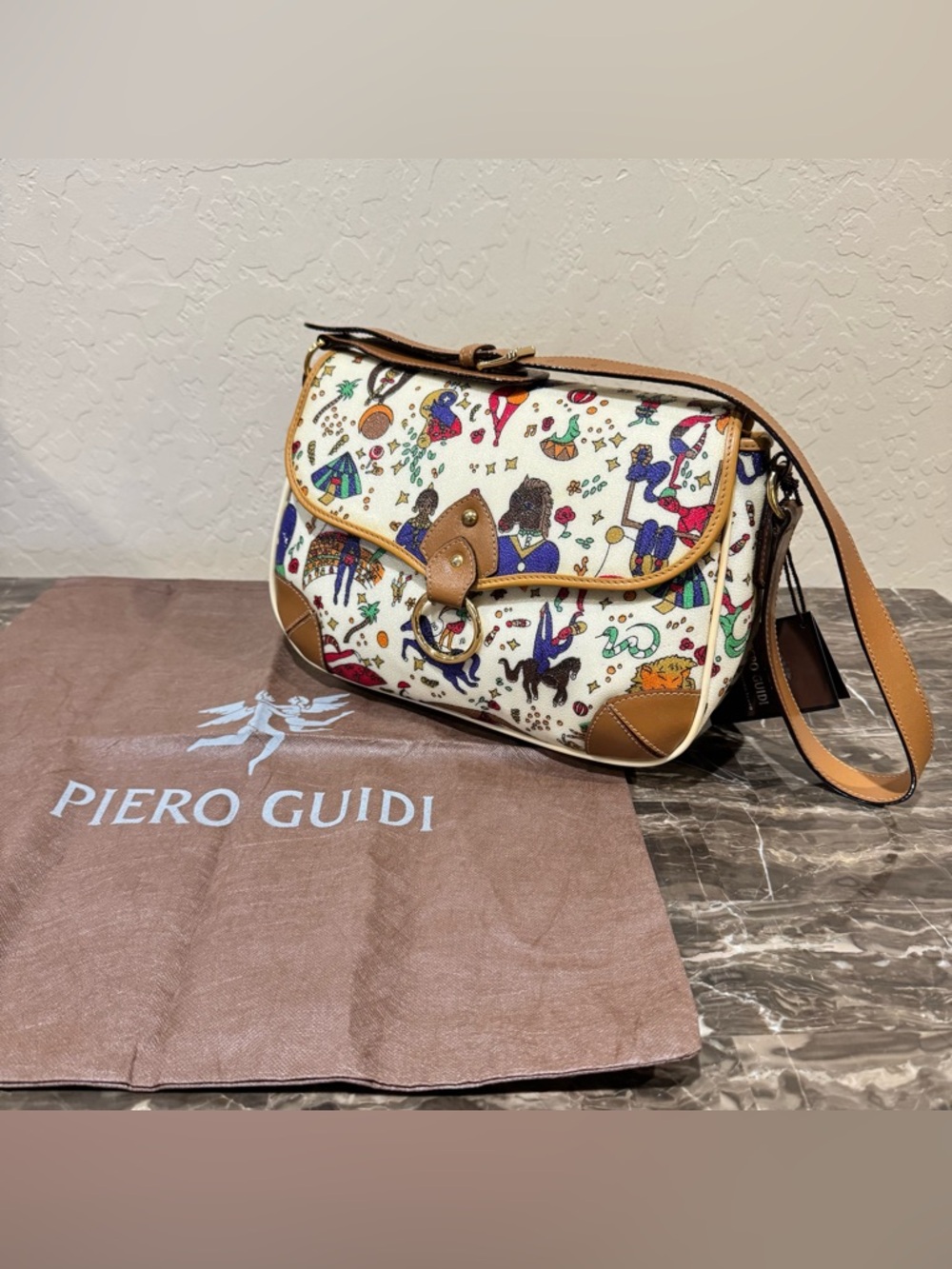 NEW Piero Guidi Magic Circus Shoulder Bag